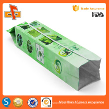 FDA aprobó la impresión personalizada de China gusset vacío vacío herbal bolsa de té biodegradable